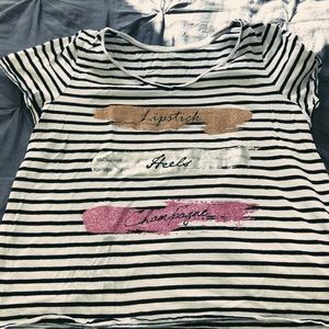 Lane Bryant Glitter Graphic Tee